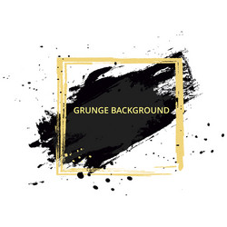 painted black texture over square frame vector image