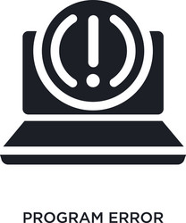 program error isolated icon simple element from vector image