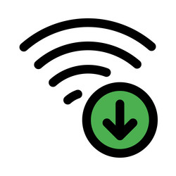 high-speed wireless internet for data downloads vector image