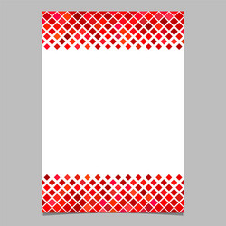 red diagonal square pattern page template vector image