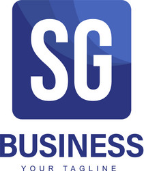 sg initial a logo design with abstract style vector image