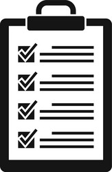 Syllabus to do list icon simple style vector