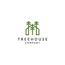 Pine tree logo icon design template Royalty Free Vector