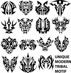 Tribal Motif Collection Vector Image