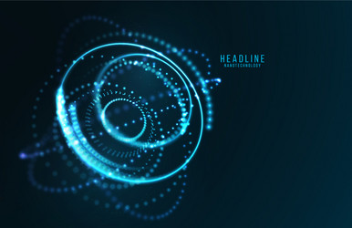 abstract futuristic object hud element vector image
