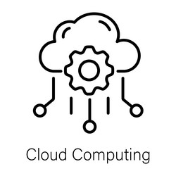 cloud computing vector image