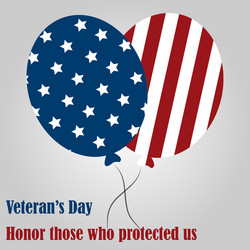 colored background with text for veterans day vector image