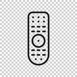 Remote control icon in transparent style infrared vector