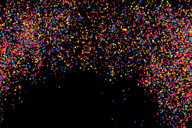 Colorful explosion confetti colored grainy vector