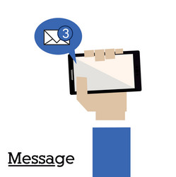 message design vector image