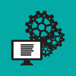 process design solution and business concept vector image