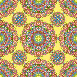 seamless pattern from abstract elements vector image