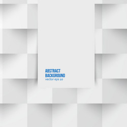 White Square Abstract Background vector image