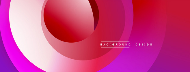 abstract layers create vibrant pink red gradient vector image