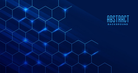 Abstract Technology Hexagon Background vector image