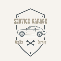 Car service labels vector