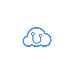 Cloud Data Concept - Abstract vector image
