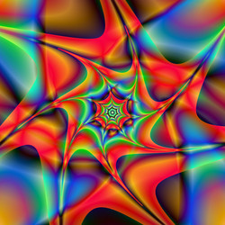 Kaleidoscopic Twisted Pattern vector image