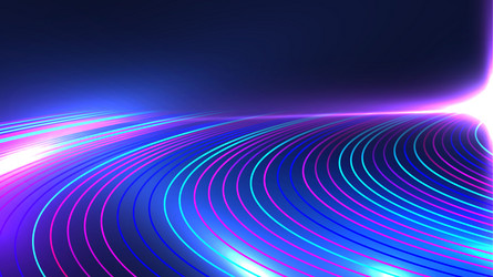 Neon Speed Trails - Abstract Tech vector image