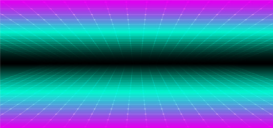 Retro Tech Grid - 90s Style vector image