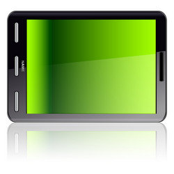 vertical tablet computer vector