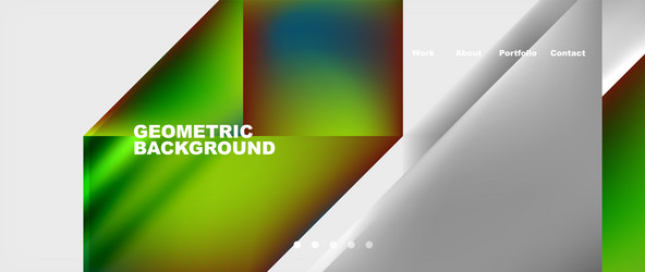 colorful gradients with abstract geometric shapes vector image