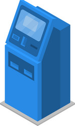 Payment machine icon isometric style vector