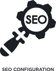 seo configuration isolated icon simple element vector image