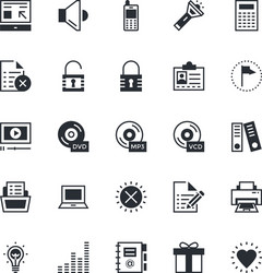 user interface and web colored icons 2 vector image