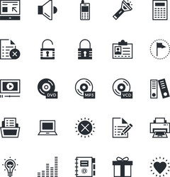 User interface and web colored icons 2 vector