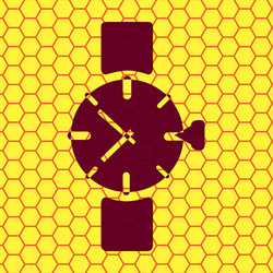 watchclock flat modern web button and space vector