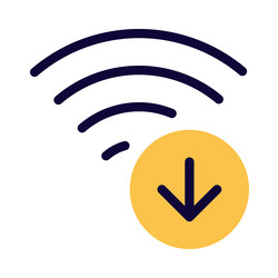 high-speed wireless internet for data downloads vector image