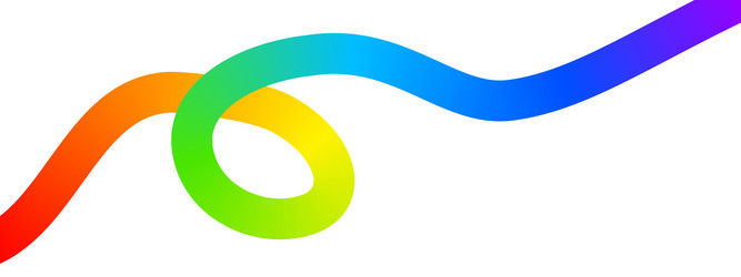 rainbow loop and squiggle background dynamic vector image
