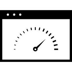 web optimization flat icon concept vector image