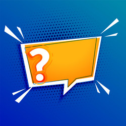 Question Mark Icon with Text Space vector image