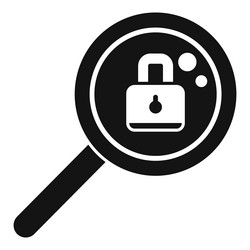 search password protection icon simple vector