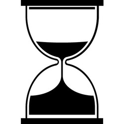 time management flat web icon concept vector image