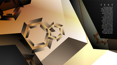 abstract background with gradient hexagon shapes vector image