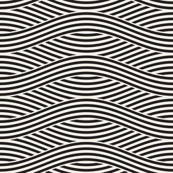 abstract geometric pattern with wavy lines vector image
