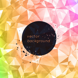 Abstract triangular background with place for text vector