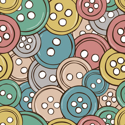 colored buttons seamless pattern vector image