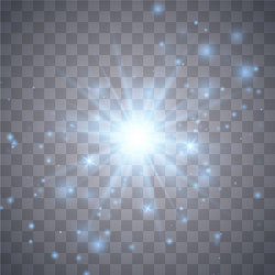 Glow Light Spark Effect vector image