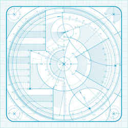 Technical Blueprint Pattern vector image