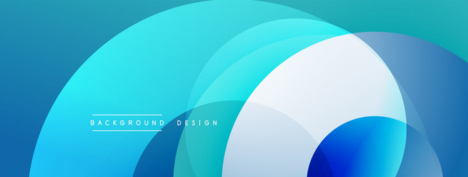 abstract background features overlapping circles vector image