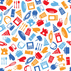 Kitchen line icons Royalty Free Vector Image - VectorStock