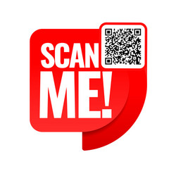 Scan Me QR Code Icon vector image