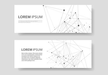 abstract connect lines and dots vector image