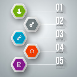 Abstract infographic design workflow layout vector