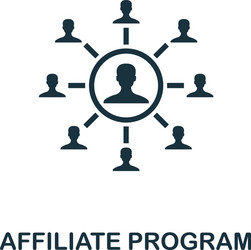 affiliate program icon simple element from vector image
