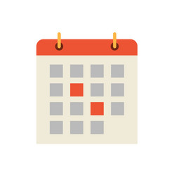 Calendar Dates Icon - Events & Scheduling vector image